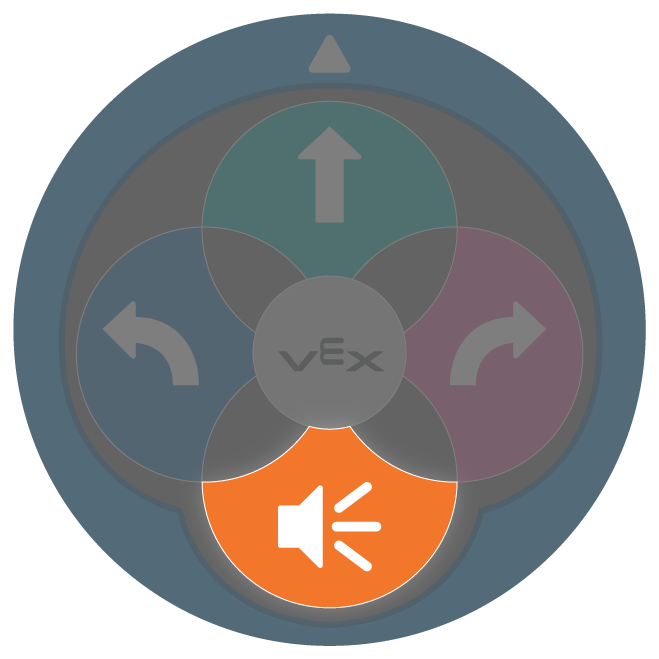 Sound button on the back of the 123 Robot is highlighted.