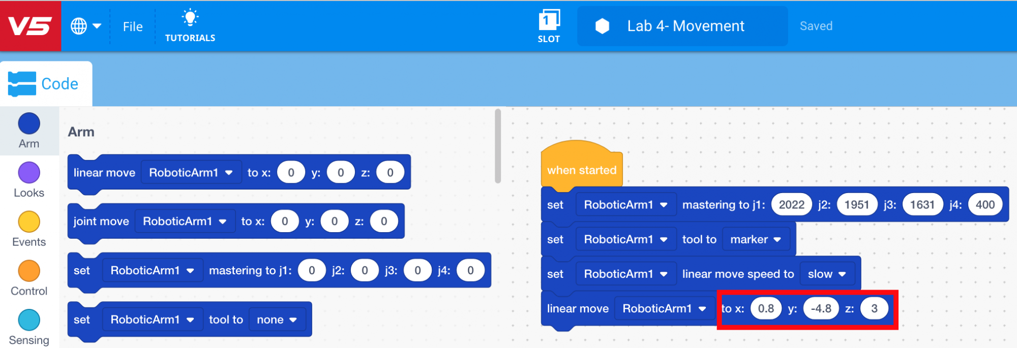 Add location above point one to linear