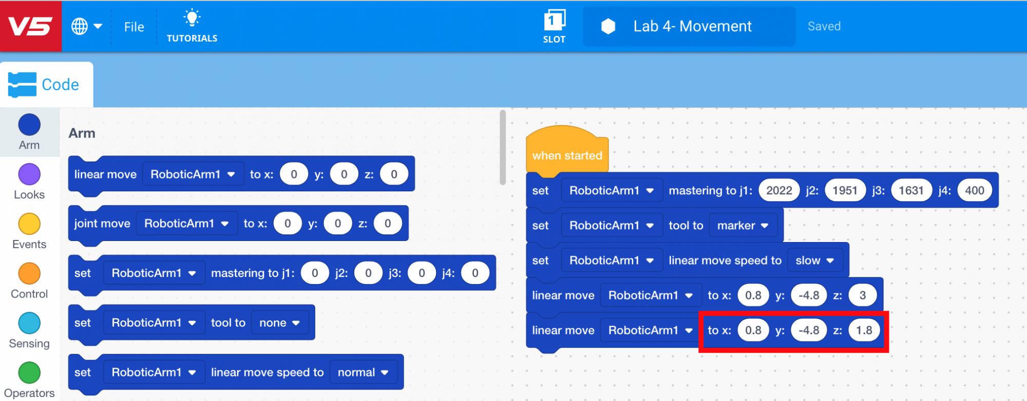 Add point one to linear