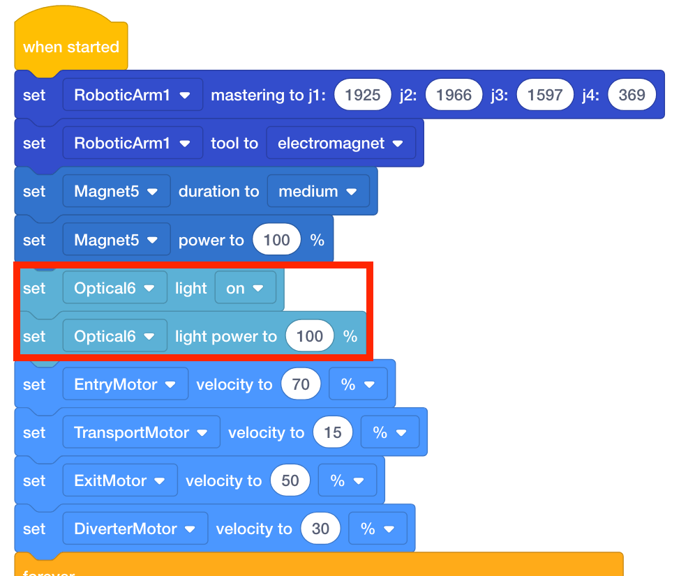Addition of Optical Blocks