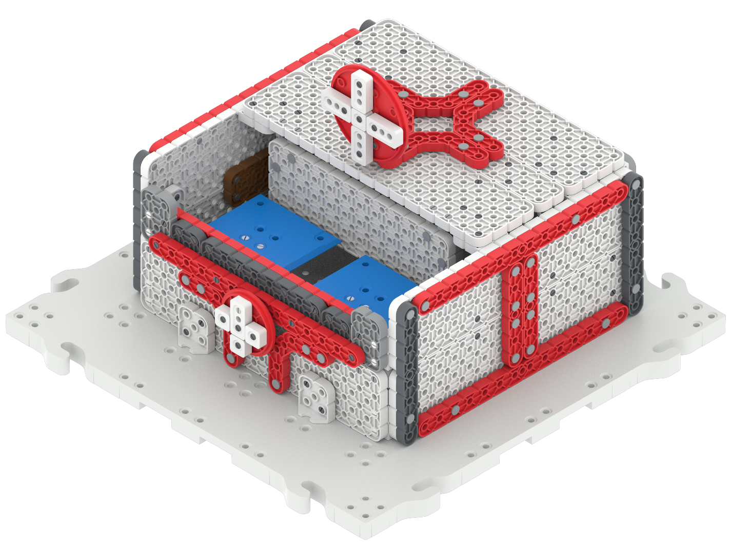 Hospital made of VEX GO pieces on the Field.