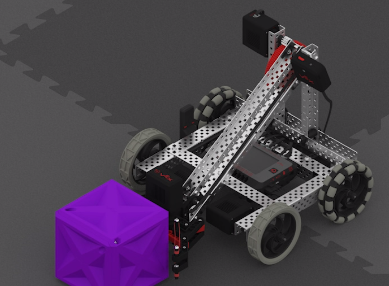 Clawbot with cube