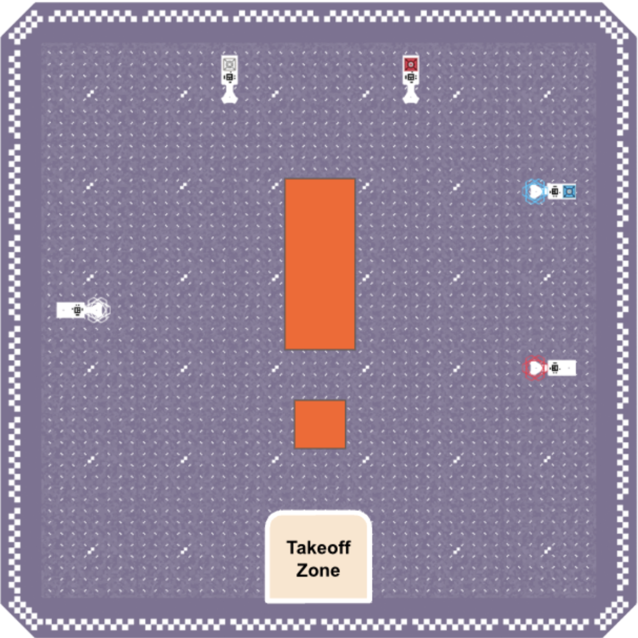 Example field layout for the Drone Flight Challenge.