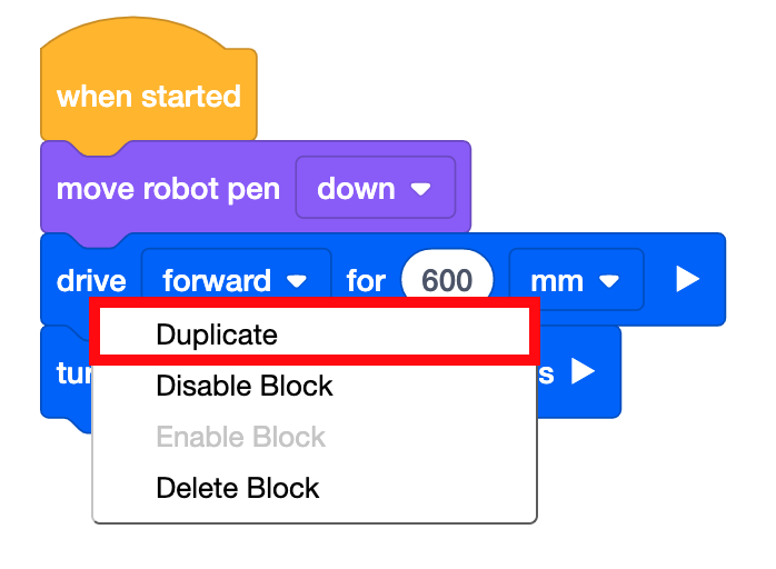 Duplicate blocks