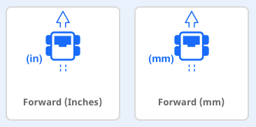 image of the forward example project icons in VEXcode IQ