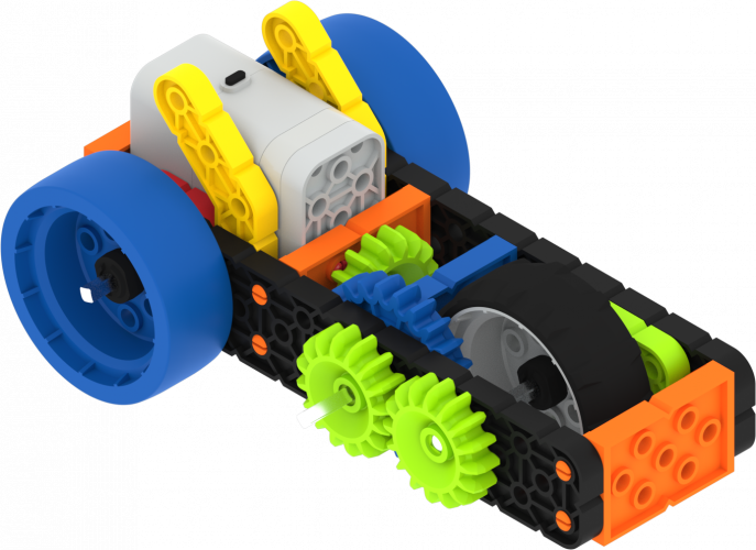 VEX GO Motorized Super Car with Middle Gear and Middle Gear