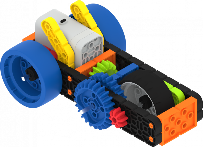 VEX GO Motorized Super Car with Big Gear and Small Gear