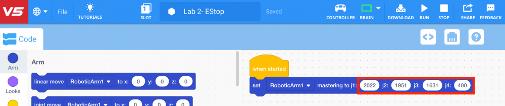 Insert mastering values