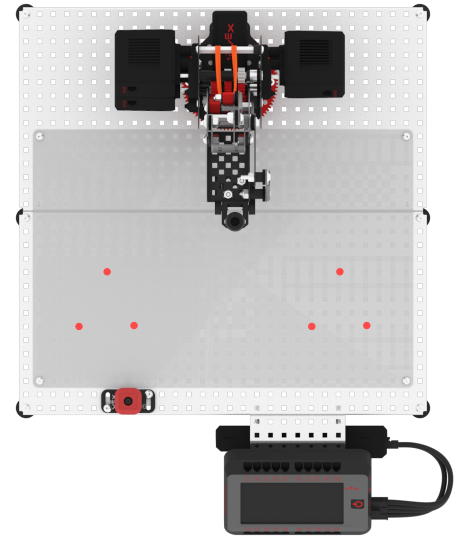 Triangle top down view