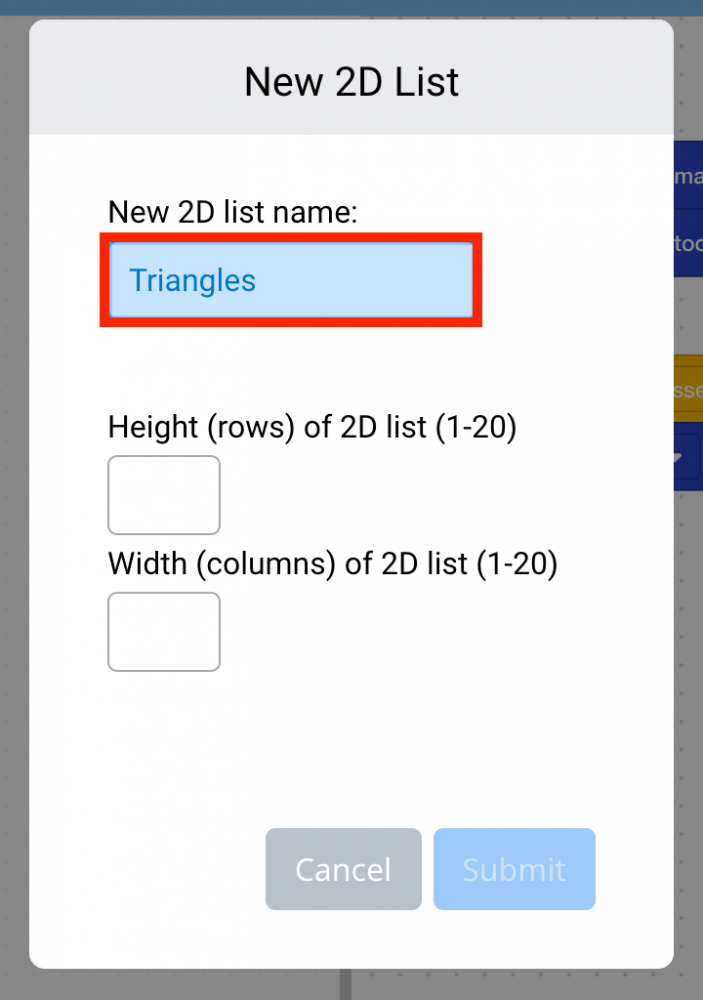 Name list Triangles