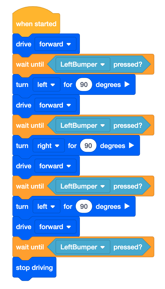 Unit 4 - Navigating a Maze - Lesson 3: Using Drivetrain Commands to ...