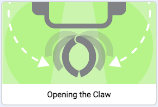 image of the open the claw tutorial video icon in VEXcode IQ