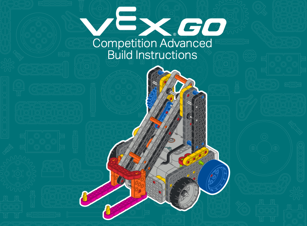 Image of the cover page of the build instructions for the Competition Advanced Hero Robot