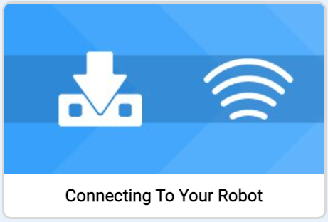 Image of the Connecting To Your Robot tutorial icon