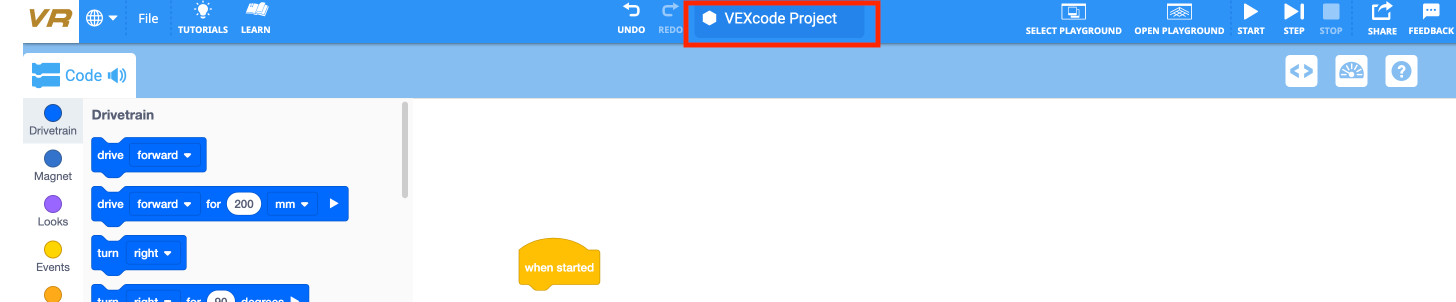 Vexcode Project