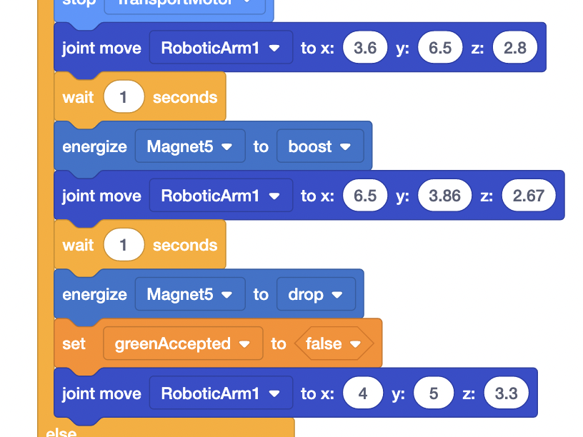 Image of joint move blocks in VEXcode V5