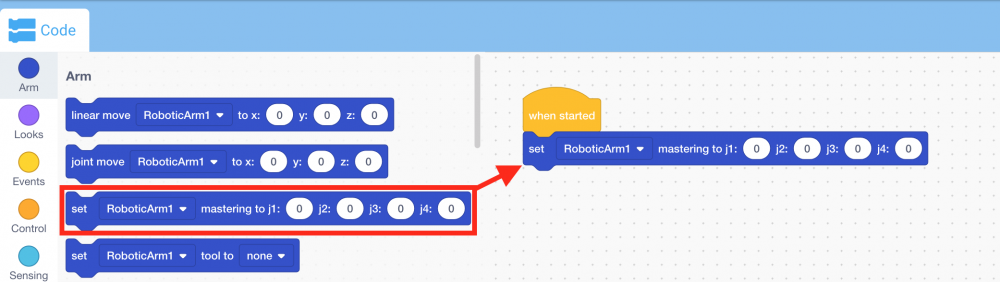 Add set mastering block