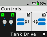 Tank drive Brain screen image