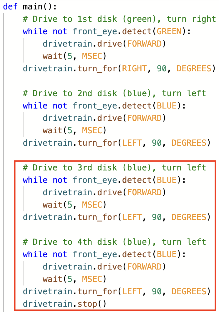 Unit 7 - Decisions with Colors - Lesson 2: Drive to the Next Disks ...