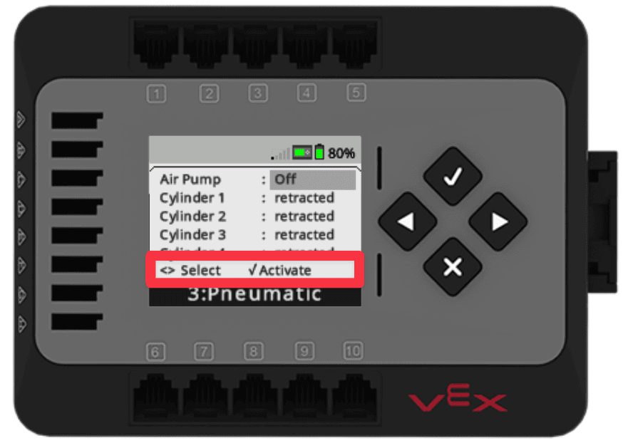  Select and Activate instructions highlighted on the Devices screen with a red callout box.