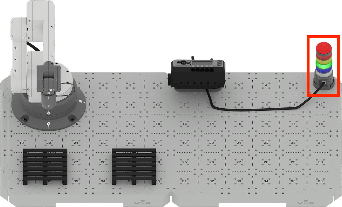 CTE Brain 6-Axis Arm Base build with the Signal Tower highlighted in a red box.