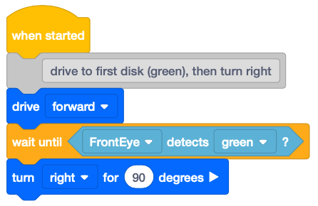 Unit 7 - Decisions with Colors - Lesson 1: Eye Sensors in a VEXcode VR ...