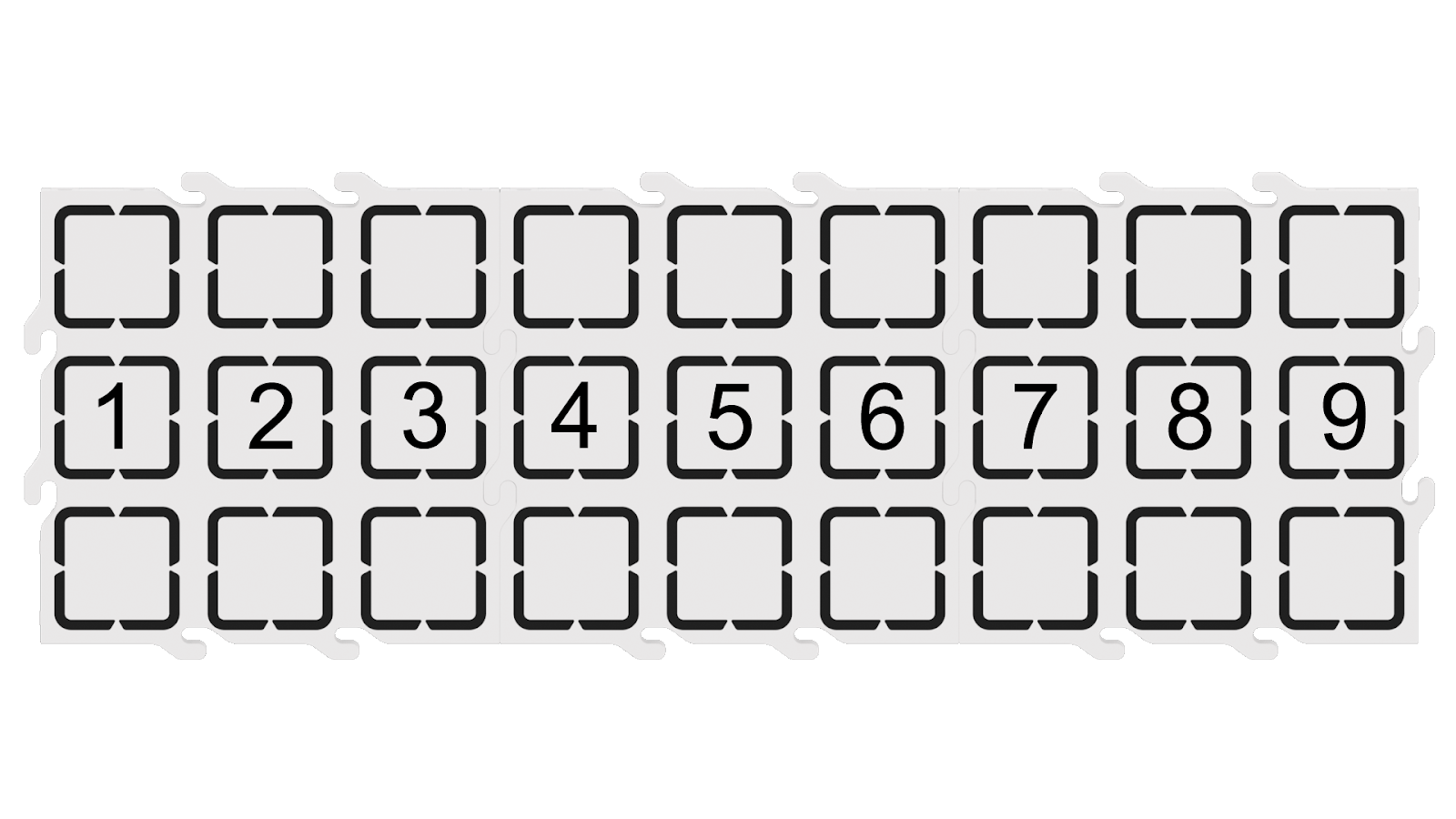 VEX 123 number line tiles