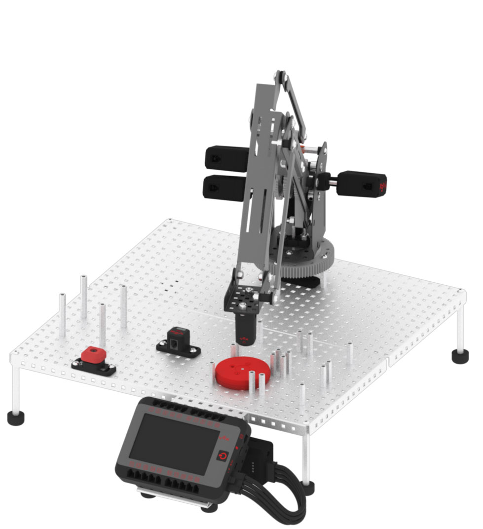 Move to the red disk drop off location.