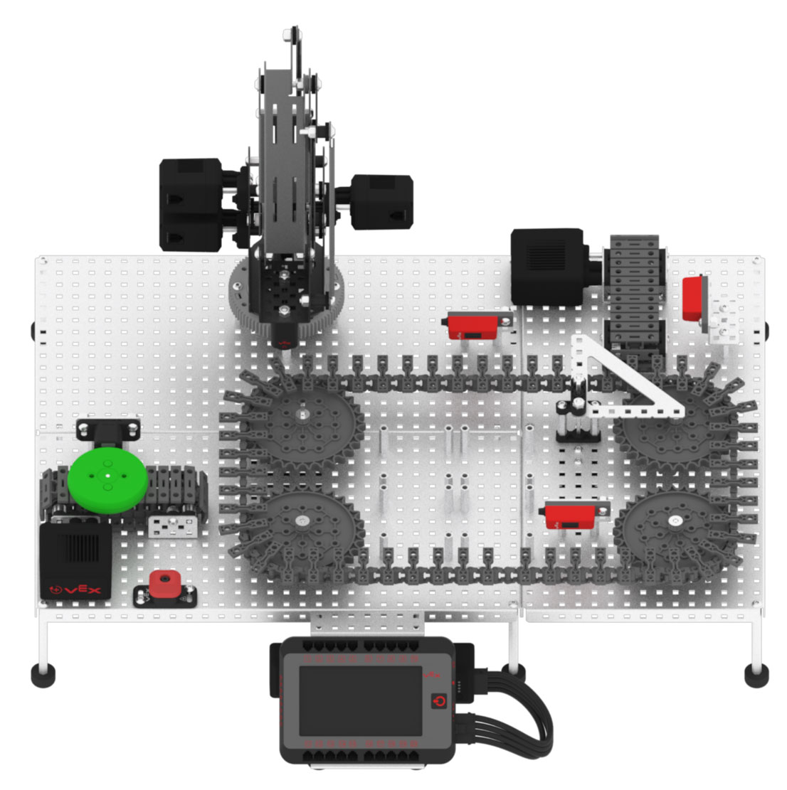 Observe the green disk.