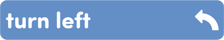 VEX 123 Turn left Coder card.