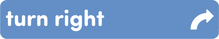 VEX 123 Turn right Coder card.