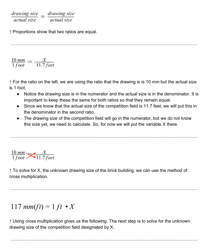Proportions show that two ratios are equal - part 1