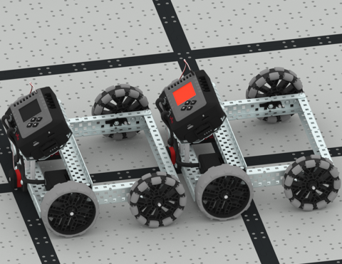 Image one BaseBot tagging another BaseBot