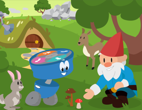 Gnome in the Forest