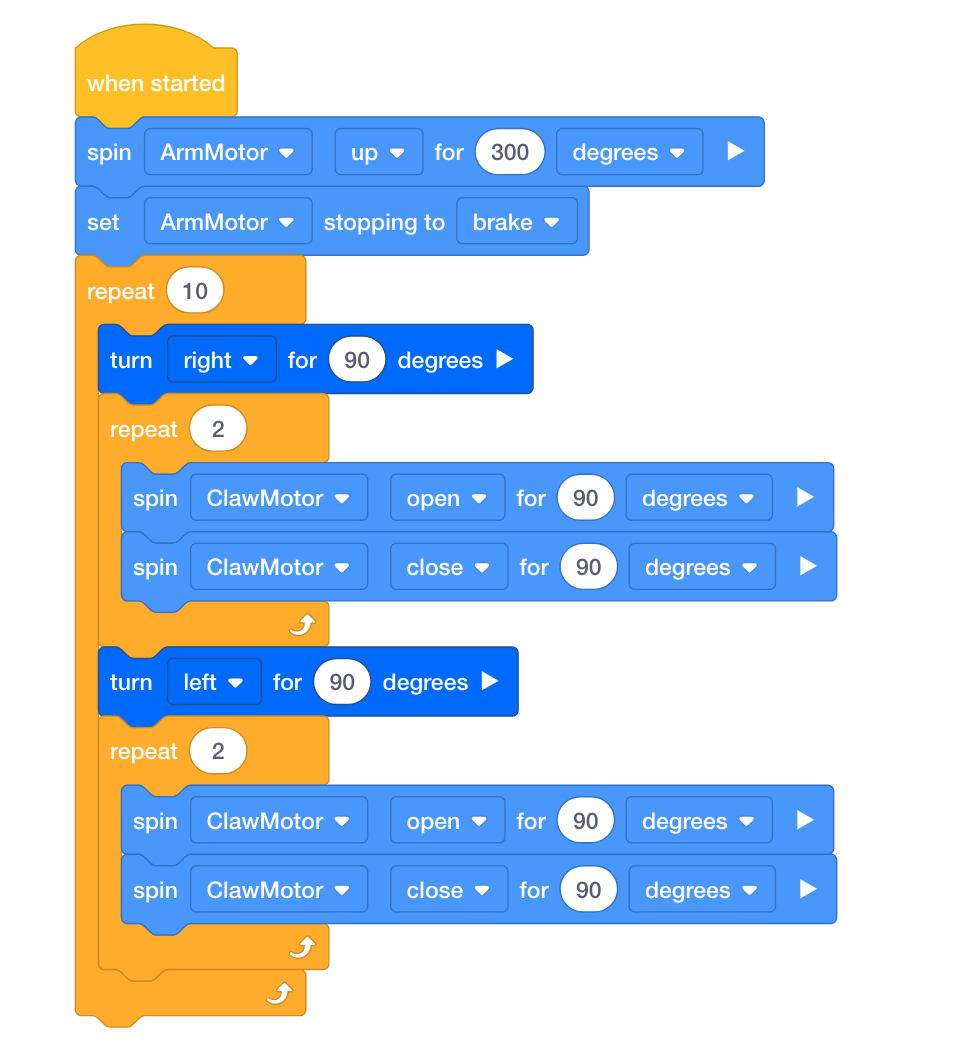 For Loop Vex VEX IQ - STEM Labs - Lab 2 - Loop, There It Is! - Example Dance Moves
