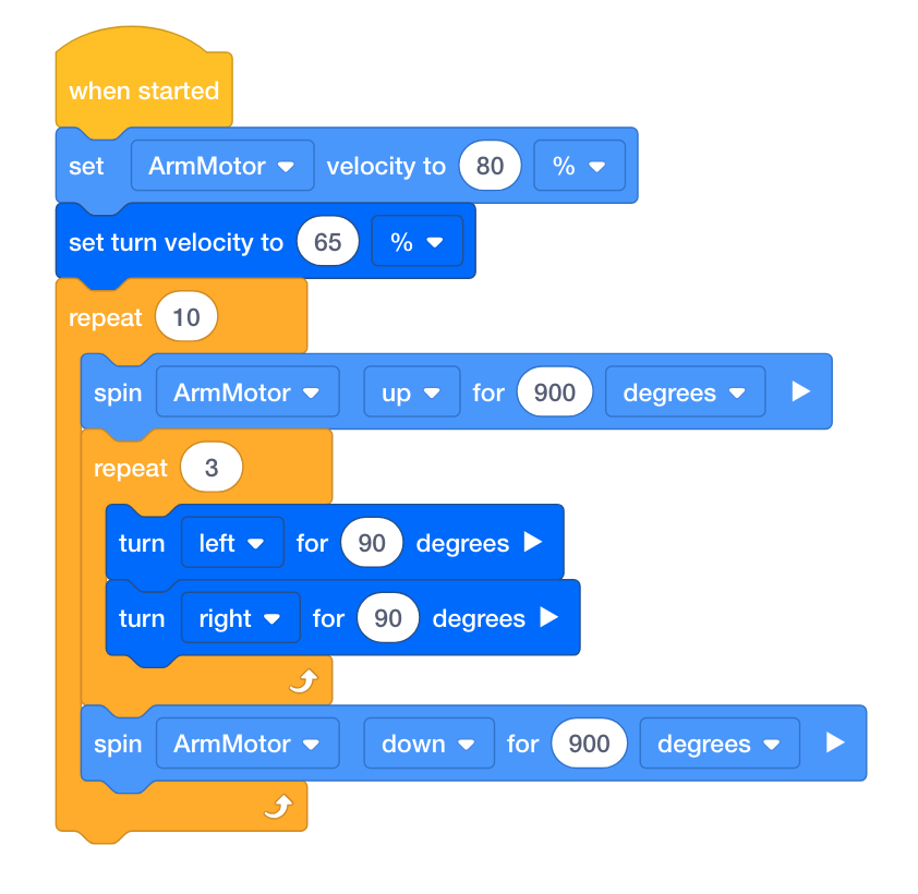 For Loop Vex VEX IQ - STEM Labs - Lab 2 - Loop, There It Is! - Example Dance Moves